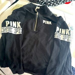 Victorias Secret PINK Size Large Black sweatshirt